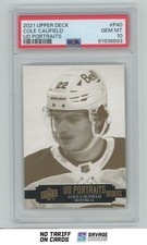 2021-22 Upper Deck UD Portraits Rookies Cole Caufield PSA 10 #P-40 Montreal