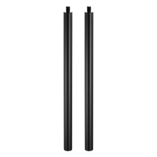 8.2" Metal Extension Rod, 2Pcs 1/4"-20 Female to Male Thread Tripod Tube Black