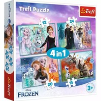 5900511343816 Puzzle 4W1. Kraina Lodu 2. NiezwykłY śWiat Trefl