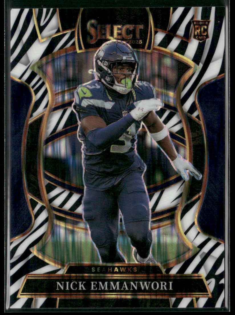 2025 Panini Select #15 Nick Emmanwori Zebra Prizm Shock ROOKIE