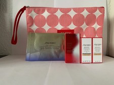 SHISEIDO VERSCHIEDENE PROBEN: 2 SEREN, 2 AUGENMASKEN, 1 AUGENCREME UND TASCHE