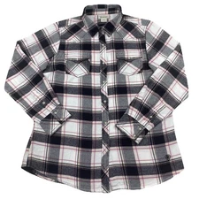 Ariat Plaid Button Up Western Shirt Womens M Long Sleeve Ranchwear Cowgirl