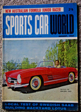 Sports Car World 1961 Aug Sunbeam Alpine Healey Karmann Ghia Saab 96 Lotus 7 Elf