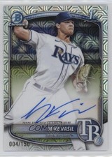 2025 Bowman Chrome Prospect HTA Choice Refractor 4/150 Mike Vasil Auto 1i3m