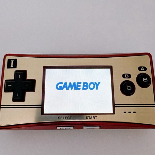 [Excellent] Nintendo Game Boy Micro Famicom 20th Anniversary Mario Console Japan