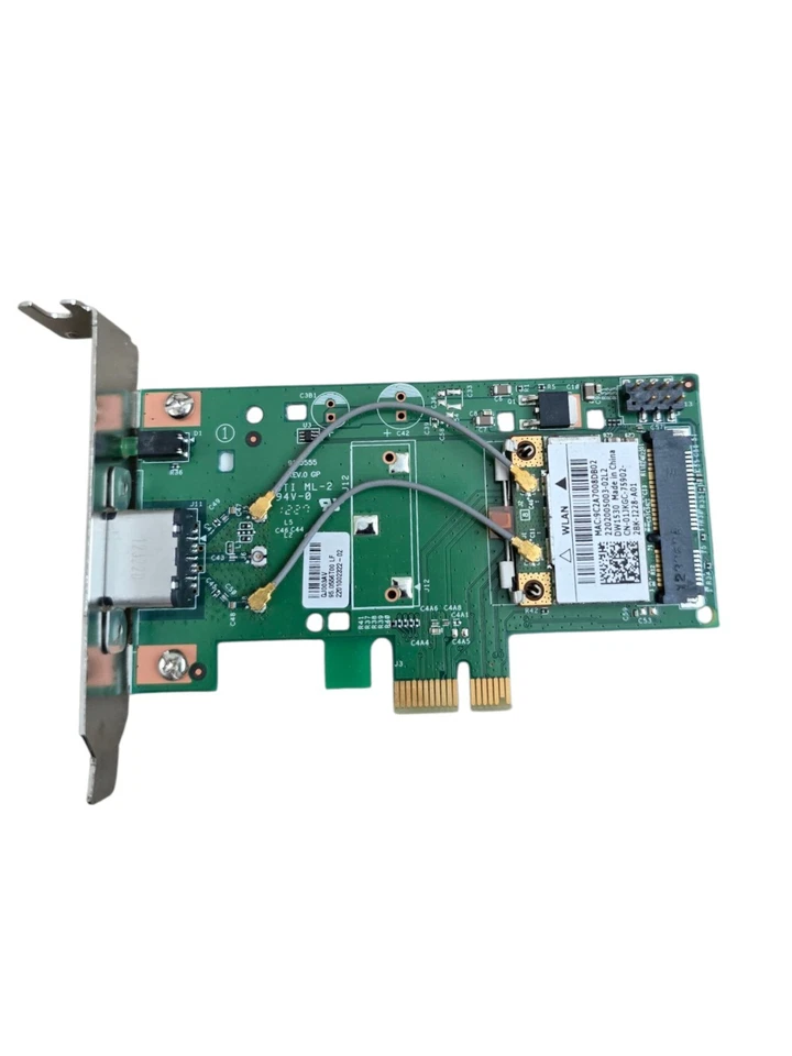 Dell 8vp82 DW1520 802.11 a/g/n Wireless Card ONLY - PCIe-x1 LP No External Anten - Image 2 of 3