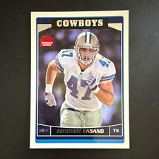 Topps 2006 Anthony Fasano Rookie Card #381 Dallas Cowboys Football NFL. rookie card picture