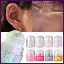 Rolling Sequins Glitter Gel Face Body Painting Shine Liquid Green White Pearl
