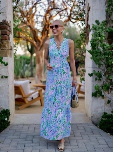 Lilly Pulitzer Women's Maxi Sydnee Dress Multi seacret Escape Size XS runs big