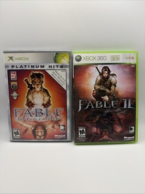 Fable The Lost Chapters & Fable 2 Bundle. In Box Tested Working Lot Xbox 360