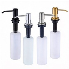 Stainless Steel Soap Dispenser Kitchen Sink Liquid Pump With 17OZ Bottle