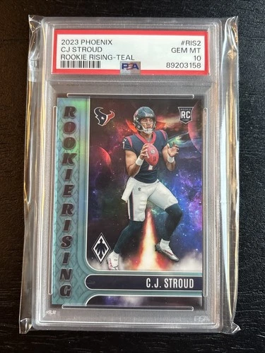 2023 CJ STROUD PHOENIX ROOKIE /150 RISING TEAL #RIS2 PSA 10 TEXANS