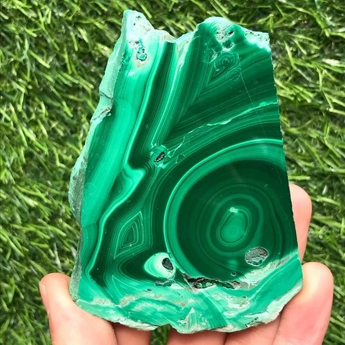 130g Natural malachite Crystal Mineral Specimen Freeform Energy Healing