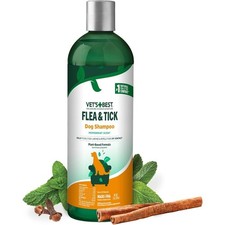 Vets Best Flea and Tick Shampoo for Dogs Advanced Strength 12 oz