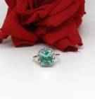 Sterling Silver NWOT JTV Lab Created  Spinel  Ring Size 10 4.95g CAT RESCUE — photo 1