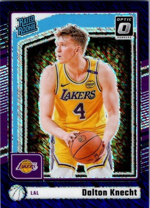 2024-25 Panini Donruss Optic #256 Dalton Knecht RC Rated Rookie Purple Shimmer
