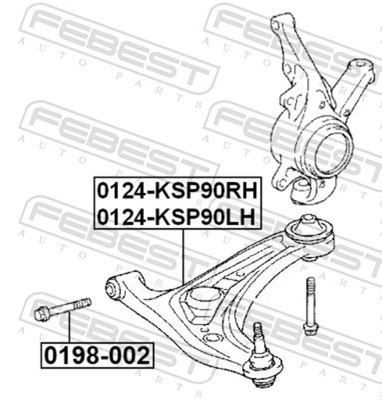 Für FEBEST 0198-002 SCREW DAIHATSU BOON M300 2004-2010