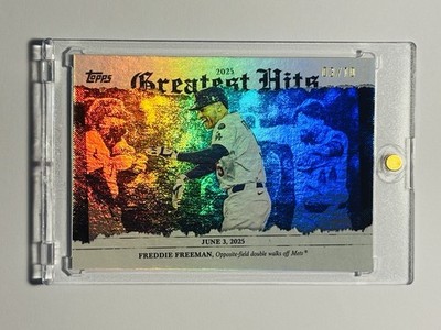 Freddie Freeman #/10 Blue Foil 2026 Topps Greatest Hits Los Angeles Dodgers