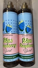 2 Bath  Body Works Blue Raspberry Burst Fine Fragrance Mist Sprays Full Size