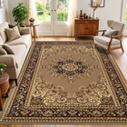 Leopold Formal Medallion Oriental Carpet Rug Indoor Large Area Rugs