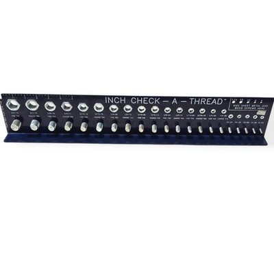 Rockford 89987 Inch Check-A-Thread Gauge Wall Mount SAE Bolt & Nut Size Checker