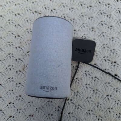Amazon Echo 2nd Gen Smart Speaker with Alexa Grey Fabric Bluetooth Wi-Fi