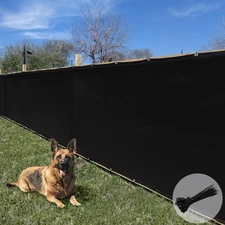 Sunrise 5' x 50' Privacy Fence Screen with Grommets, Outdoor Windscreen Fence...