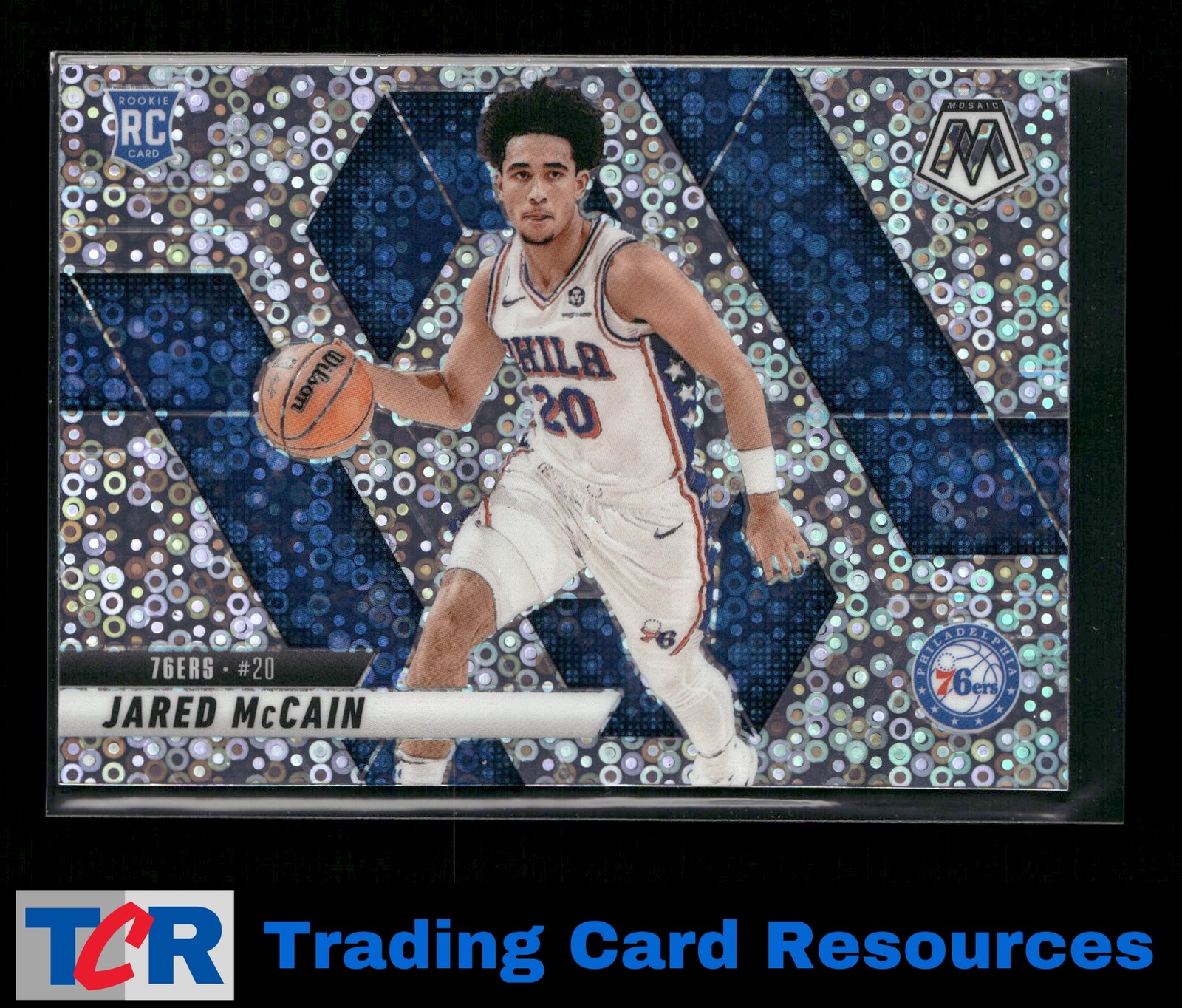 2024-25 Panini Mosaic #228 Jared McCain Fast Break Silver Mosaic