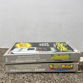Colecovision Game Lot Time Pilot And Looping With Boxes Tested