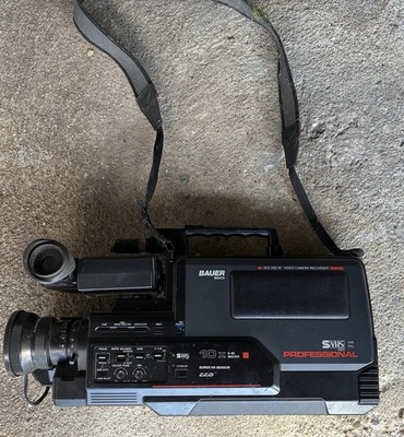 BAUER BOSCH VCC 550 AF   S-VHS Professional Videokamera   Bastlergerät / defekt