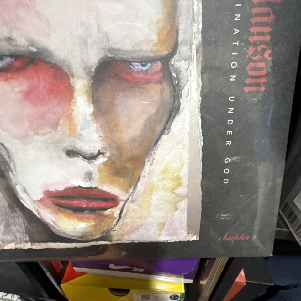 Marilyn Manson - One Assassination Under God LE of 300 Tan & Black Smoke Vinyl - Image 4 of 4