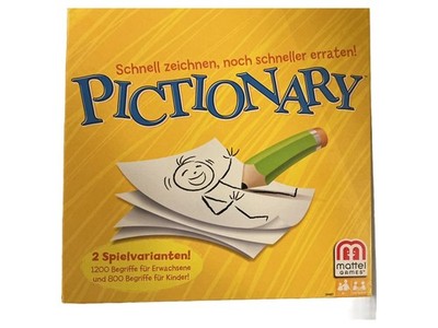 Pictionary Mattel Games Partyspiel Zeichenspiel Familien Brettspiel Deutsch