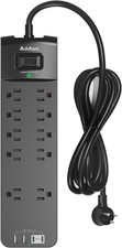 Power Strips with Surge Protection, 6FT Extension Cord with Multiple Outlets, Su
