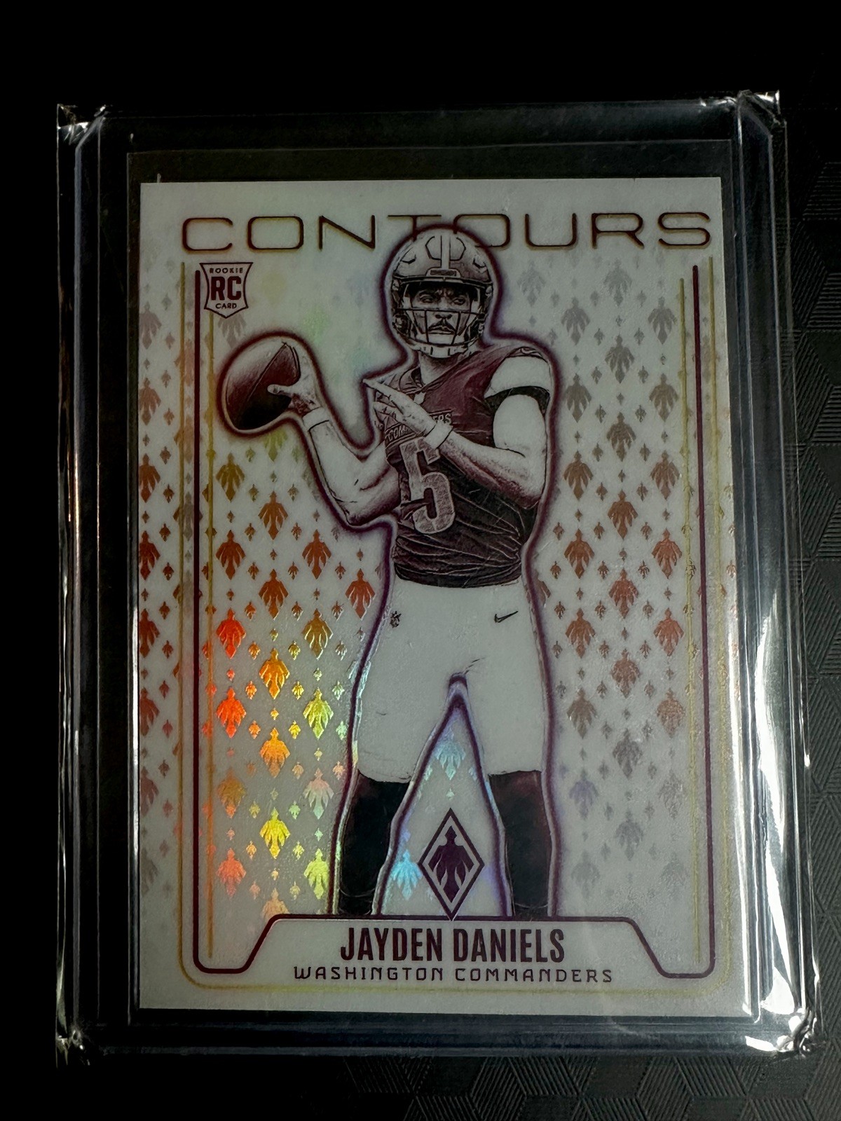 2024 Panini Phoenix - Contours Jayden Daniels Orange Parallel #CON-JDS (RC)