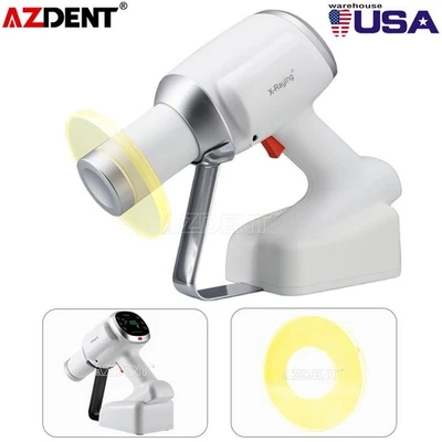 AZDENT USA Dental Handheld X-rays Unit Machine +Scatter Shield Protective Ring