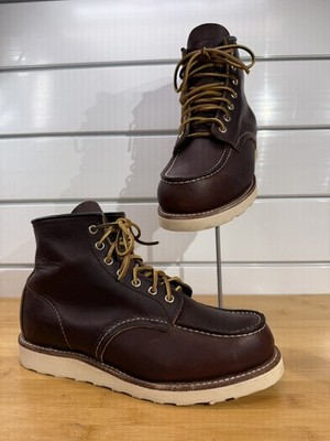 Red Wing 8138 Moc Toe Boots Briar Oil Slick Leather USA Made Size 8.5 E2 B45