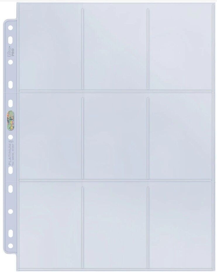 Ultra PRO Platinum 9 Pocket Pages A4 Pokemon MTG Trading Card Sleeves 10-100 foto 2