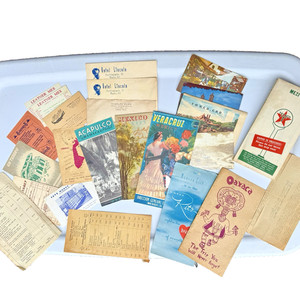 Vintage 1950s  MEXICO Brochures Postcards Biz Cards The Ritz Taxco Silver Texaco