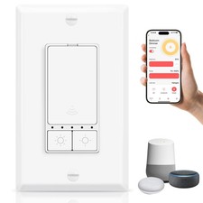 Single Pole Smart Dimmer Switch 2.4GHz WiFi f...
