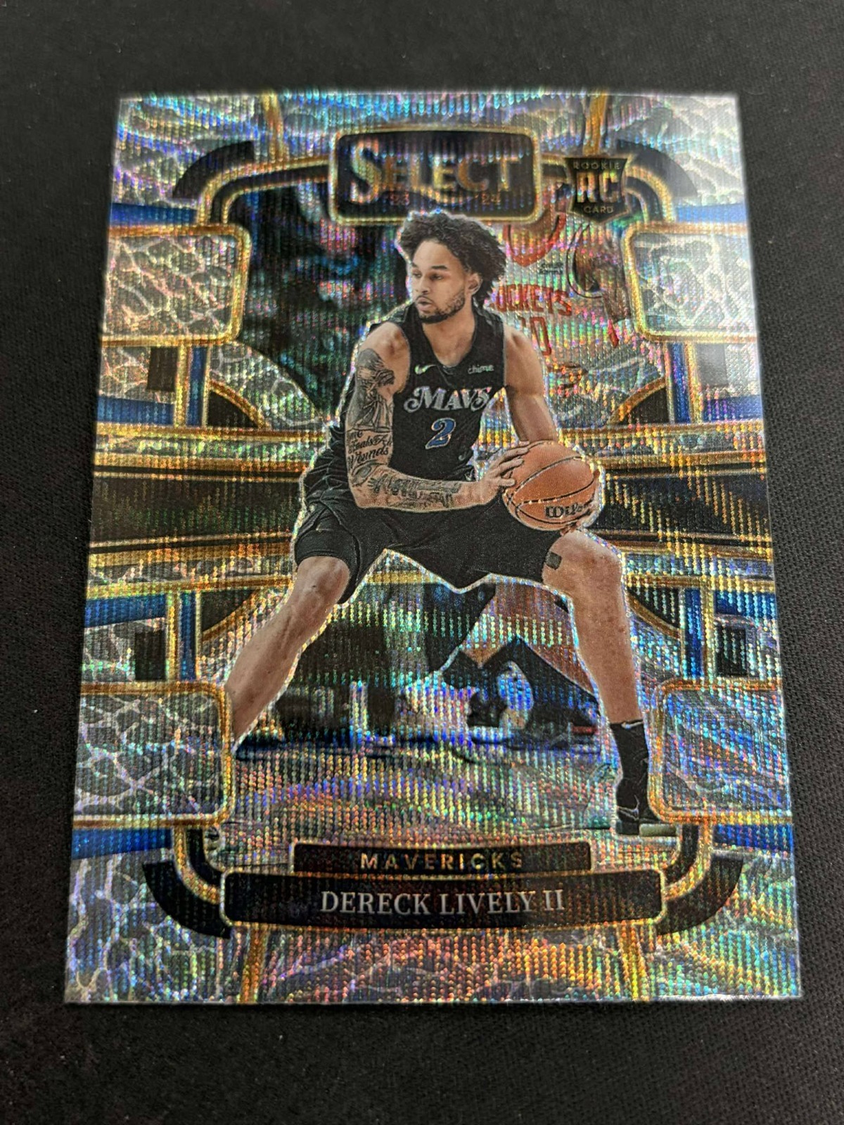 DERECK LIVELY II 2023-24 SELECT ELEPHANT PRIZM ROOKIE RC #76 MAVERICKS SSP