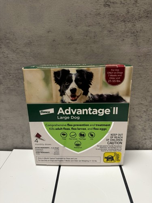 #ad #ad Advantage II for Dogs 21 55 lbs 4pk 4 Month Supply Genuine EPA USA $33.99