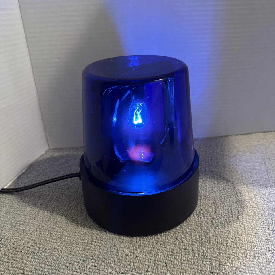 Синий вращающийся мигающий маяк 6 дюймов с подсветкой для вечеринок освещение для диджеев - Изображение 3 из 4