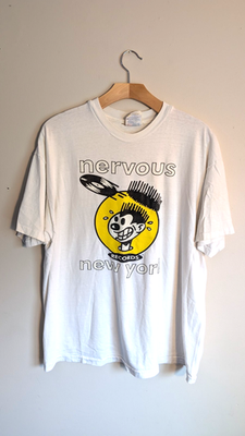 Vintage original 90s Nervous Records XL New York shirt House