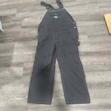 Liberty Bib Overalls Men s 38x30 Gray 100 Cotton Carpenter Workwear Utility