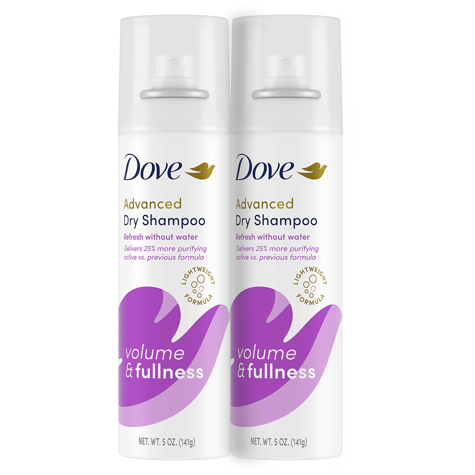 Dove Dry Shampoo Volume & Fullness 2 Pack for Oily Hair Refresh
