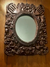 Medium  Size Asian   antique mirror 