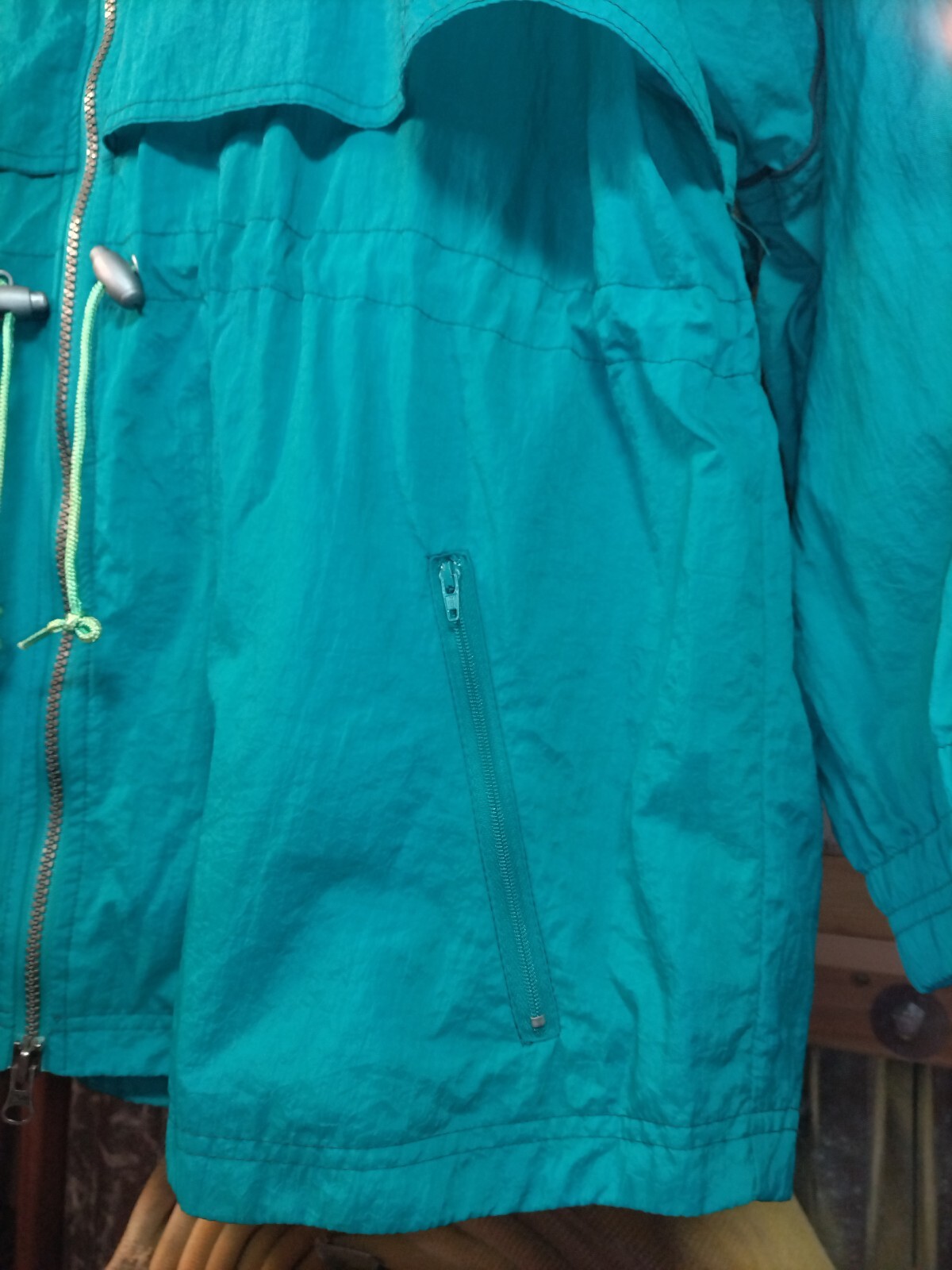 Vintage Reebok Windbreaker Jacket Men's XL Teal G… - image 6