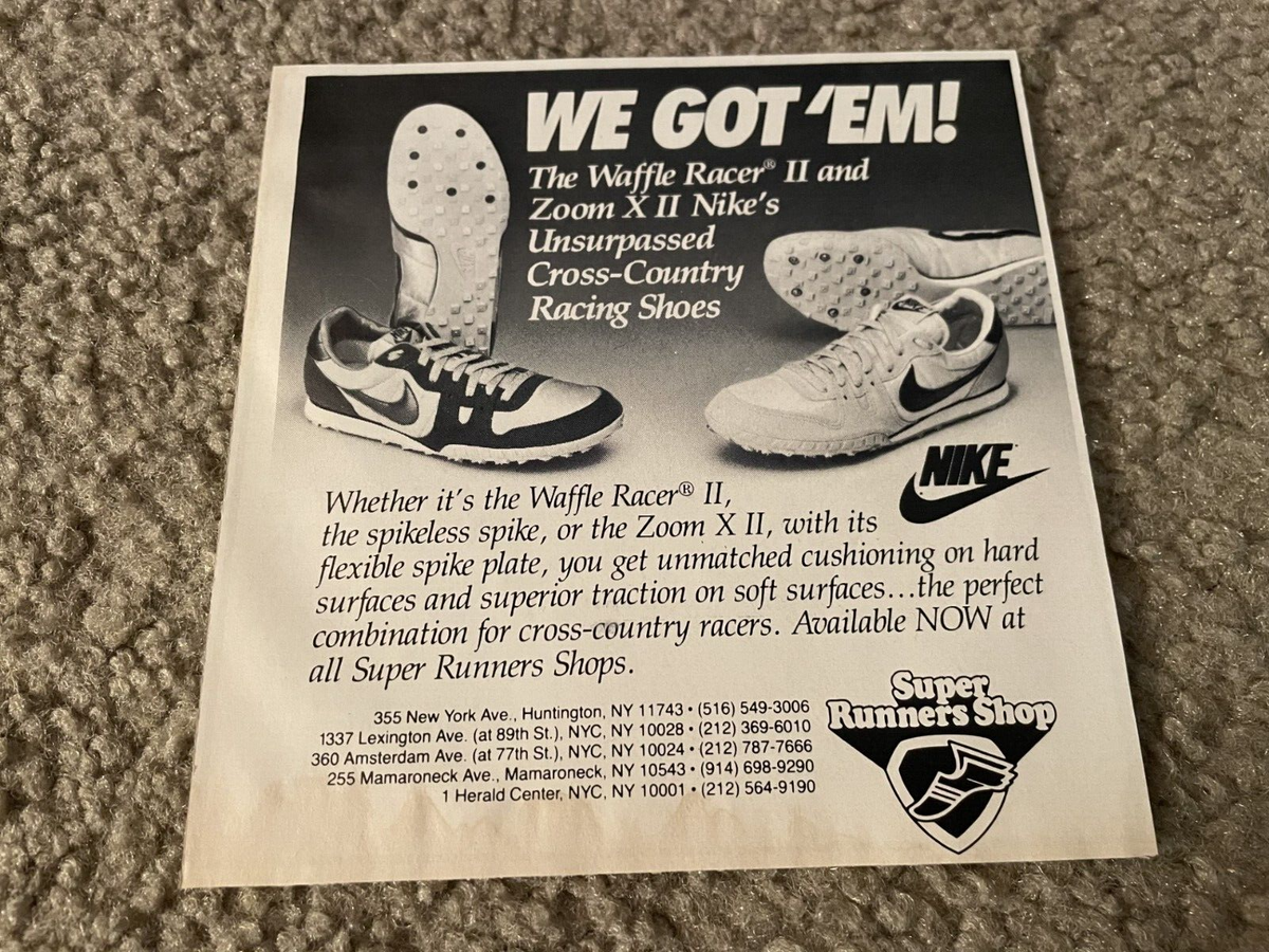 Vintage 1986 NIKE WAFFLE RACER II ZOOM XII Track Running Shoes