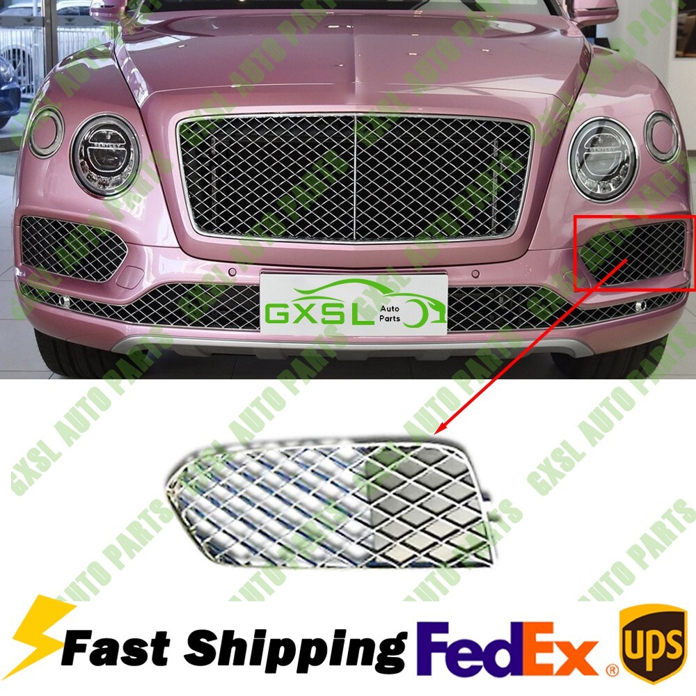 🎯 Bentley Bentayga 16-20 Front Bumper Lower Grille Chrome left Side 36A807345