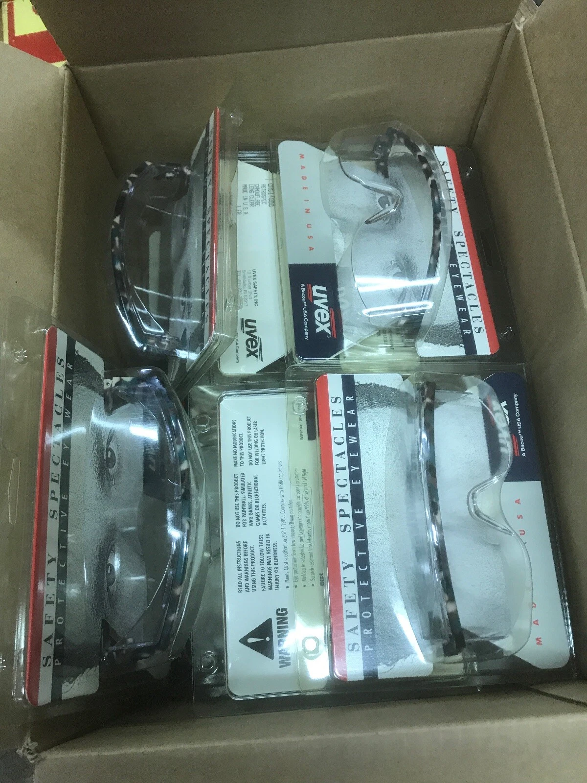 10 Uvex Safety Glasses Astrospec3000 Camouflage Frame Clear Lens CAS14900 USA